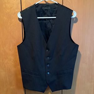 Express Producer Black pinstripe vest